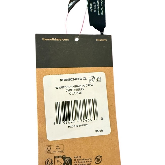 The North Face Women's  Cyber Berry  Crewneck Sweater size XL - Picture 4 of 4